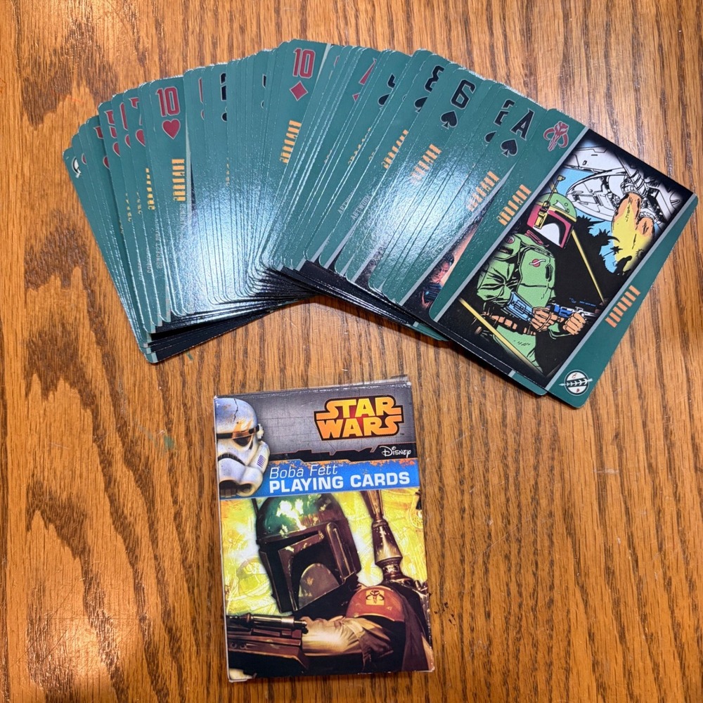 Star Wars Boba Fett Playing Cards Disney Lucasfilm Mandalorian‎ Artwork Deck